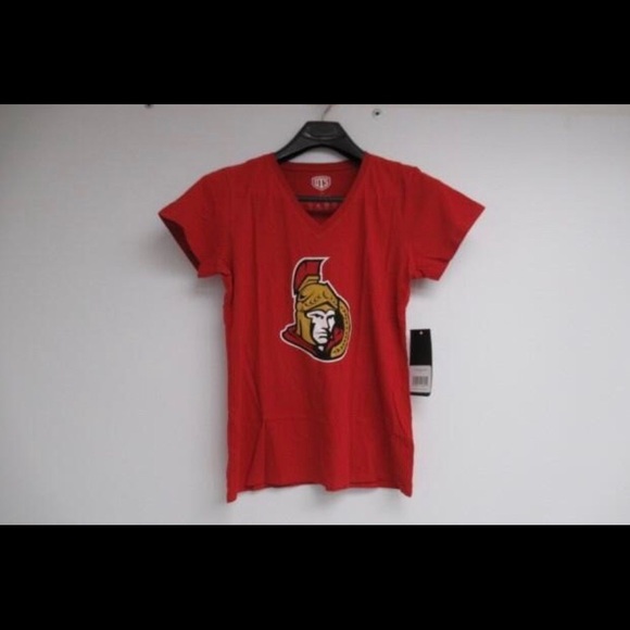 NHL Ottawa Senators Women’s V-Neck T-Shirt - Picture 1 of 3